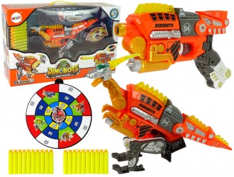 Blaster transformer Dinobots 2 in 1 Velociraptor oranj