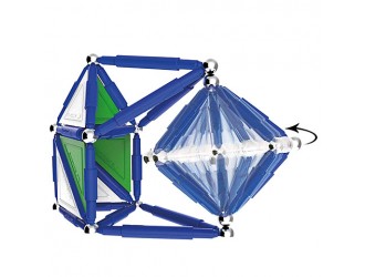 Set de constructie magnetic Supermag Tags Primary 48 piese