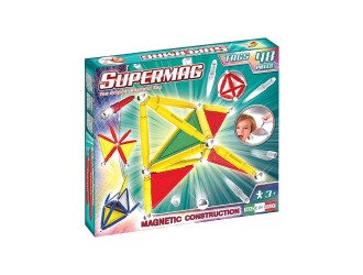 Set de constructie magnetic Supermag Tags Primary 48 piese