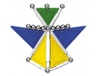 Set de constructie magnetic Supermag Tags Primary 116 piese