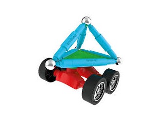 Set de constructie magnetic Supermag Wheels 65 piese
