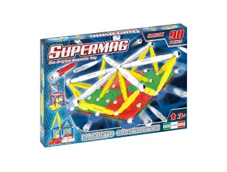 Set de constructie magnetic Supermag Classic Primary 98 piese