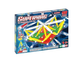 Set de constructie magnetic Supermag Classic Primary 98 piese