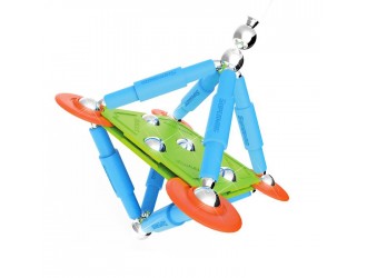 Set de constructie magnetic Supermag Classic Trendy 98 piese