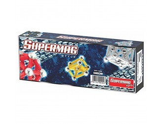 Set de constructie Supermag Style +14, 24 piese, magnetic