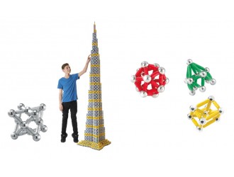 Set de constructie Supermag Style +14, 50 piese, magnetic