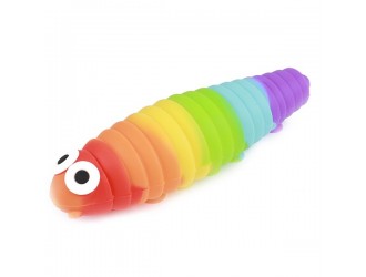 Jucarie cu ventuze Squidopop Melc curcubeu