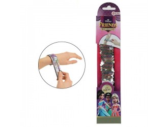 Bratara cu paiete PRINCESS FRIENDS diverse culori