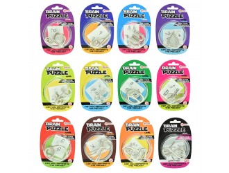 Joc-puzzle din metal 12 tipuri