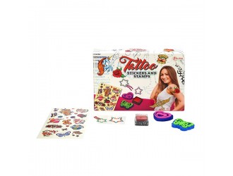 Set stickere tattoo si stampile in cutie