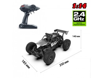 Masina cu RC OFF-ROAD CRAWLER Speed Team (negru, acumul. 6V, 1:14)