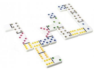 Joc Domino in cutie metalica 28 elemente