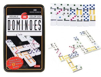 Joc Domino in cutie metalica 28 elemente