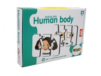 Puzzle educativ 10 tipuri Corpul uman
