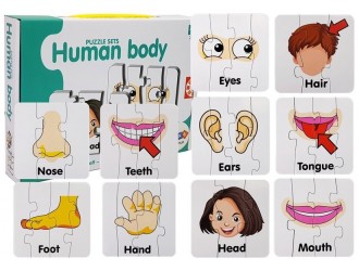 Puzzle educativ 10 tipuri Corpul uman