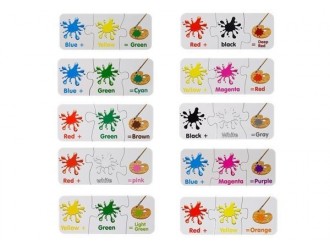 Puzzle educativ 10 tipuri Culori