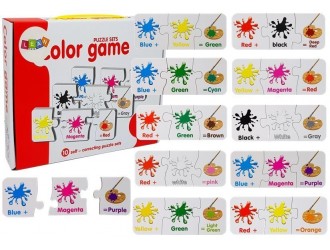 Puzzle educativ 10 tipuri Culori