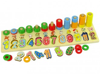 Set educativ din lemn Numaratoare