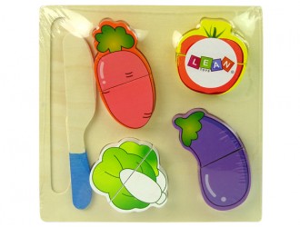 Set de taiat alimente 4 piese din lemn, diverse sortimente