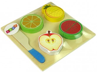 Set de taiat alimente 4 piese din lemn, diverse sortimente