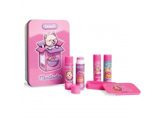 Mr Yummy, Set Ingrijire Buze, Ref 11919, Martinelia (4 Balsam+1 Gloss De Buze,Cutie Metalica)