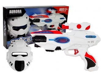 Set Pistol laser cu masca Space
