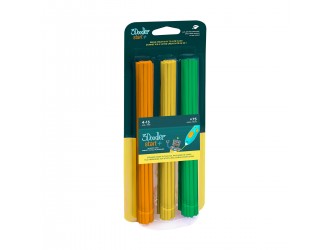 3DS-ECO-MIX2-75 Set tije pentru 3D-pix 3Doodler Start 75 buc. oranj-galben-verde