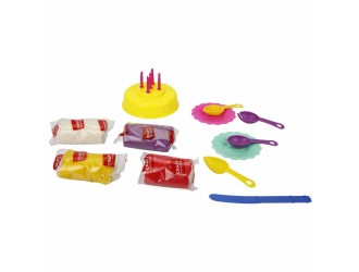 Set pasta de modelat "Yummy Cake" 17 el. Crafy Dough (4x50gr.)