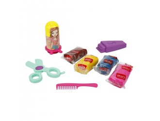 Set pasta de modelat "Star Hair Salon" 11 el. Crafy Dough (4x50gr.)