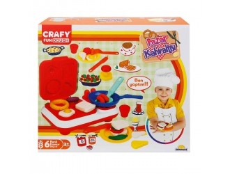 Set pasta de modelat "Sunday Brunch" 24 el. Crafy Dough (6x50gr.)