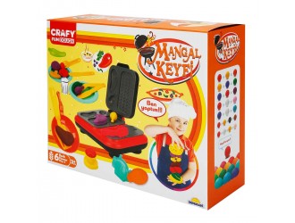 Set pasta de modelat "BBQ" 22 el. Crafy Dough (6x50gr.)