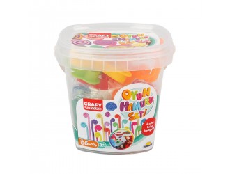 Set pasta de modelat Caldarusa 10 el. Crafy Dough (6x50gr.)