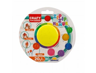 Pasta de modelat saritoare 20g Crafy Dough diverse culori