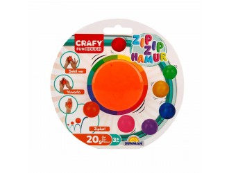 Pasta de modelat saritoare 20g Crafy Dough diverse culori