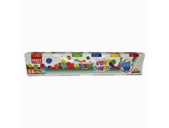 S01001703 Set pasta de modelat 6 culori Crafy Dough 6 x 50g