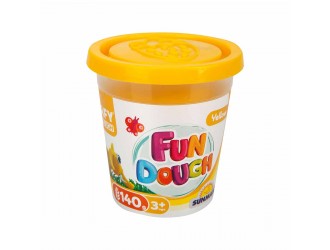 Cutie pasta de modelat culoare galbena 140gr Crafy Dough