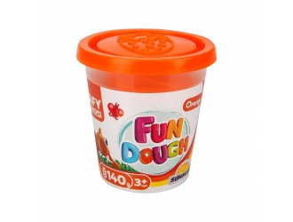 Cutie pasta de modelat culoare portocalie 140gr Crafy Dough