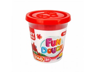 Cutie pasta de modelat culoare rosie 140gr Crafy Dough