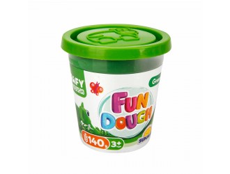 Cutie pasta de modelat culoare verde 140gr Crafy Dough