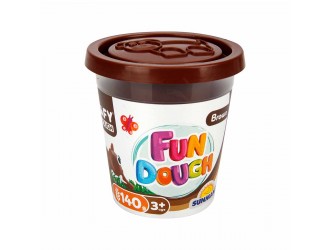 Cutie pasta de modelat culoare cafenie 140gr Crafy Dough