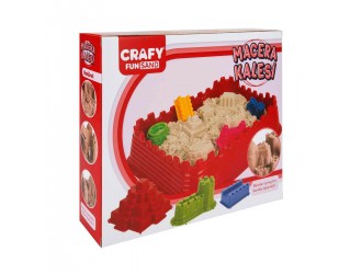 Set nisip kinetic "Castel" 10 el. Crafy Sand 1000gr.