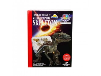 Set educativ descopera scheletul de Velociraptor