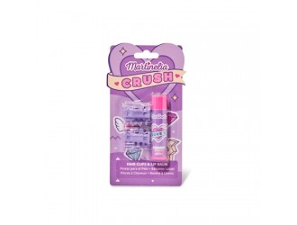 Set Crush Agrafe Si Balsam De Buze Ref 11101 Blueberry(Mov)