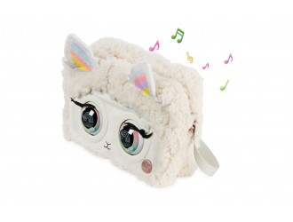 Gentuta pufoasa cu ochi Lama Purse Pets sunet 38027