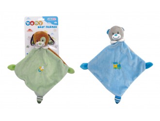 Jucarie de plus animalut cu paturica 21cm 3 tipuri 25450