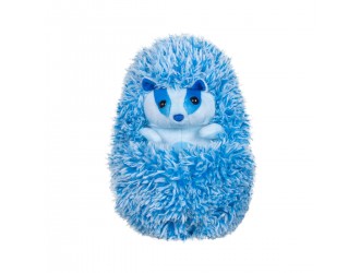 3710 Jucarie pufoasa interactiva Bursucul Blue Curlimals cu 50 sunete si reactii la atingere