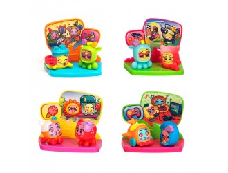 Set de joaca cu 2 figurine si scena Moji Pops S1