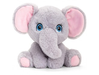 Jucarie de plus Elephant 25cm Keeleco Adoptable World