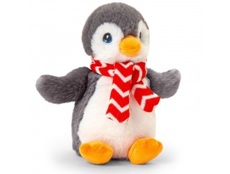 Jucarie de plus Pinguin cu fular 20 cm Keeleco