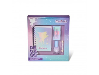 Set produse cosmetice copii Galaxy Dreams Notebook & Beauty Martinelia